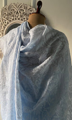 Load image into Gallery viewer, Women's Lakhnavi Handcrafted Cotton Chikankari Saree - HONC0317299