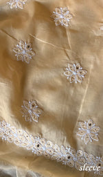 Load image into Gallery viewer, Women's Lakhnavi Handcrafted Cotton Chikankari Suit Material - HONC0239982