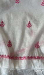 Load image into Gallery viewer, Women's Lakhnavi Handcrafted Mul Chanderi Unstitched Kurta And Dupatta Set - HONCO278141