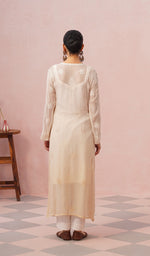 将图像加载到图库查看器中, Fareeha Women's Lakhnavi Handcrafted Viscose Georgette Chikankari Kurti - HONC0452169