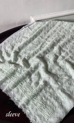 将图像加载到图库查看器中, Lucknowi Handcrafted Viscose Georgette Chikankari Unstitched Men's Kurta Fabric - HONC0307166