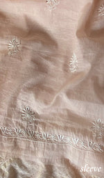 将图像加载到图库查看器中, Women's Lakhnavi Handcrafted Mul Chanderi Unstitched Kurta And Dupatta Set - HONC0266982