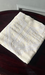 Load image into Gallery viewer, Saima Women's Lakhnavi Handcrafted Pure Silk Georgette Chikankari Kurti Fabric - NC038321