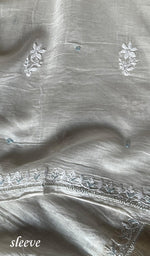 Load image into Gallery viewer, Irum Women's Lakhnavi Handcrafted Mul Chanderi Unstitched Kurta And Dupatta Set - HONC0297196