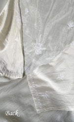 Load image into Gallery viewer, Women's Lakhnavi Handcrafted Chanderi Silk Semi - Stitched Kurta And Dupatta Set - HONC0314227