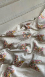 Load image into Gallery viewer, Titlee Women's Lakhnavi Handcrafted Mul Chanderi Unstitched Kurta And Dupatta Set - HONC0484661