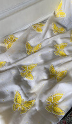 Load image into Gallery viewer, Titlee Women's Lakhnavi Handcrafted Mul Chanderi Unstitched Kurta And Dupatta Set - HONC0371202