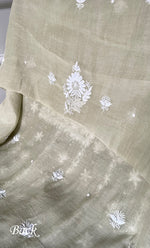 Load image into Gallery viewer, Women's Lakhnavi Handcrafted Unstitched Mul Chanderi Kurta And Dupatta Set - HONC0329036