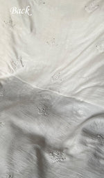 Load image into Gallery viewer, Women's Lucknowi Handcrafted Chanderi Silk Unstitched Chikankari Kurta and Dupatta Set- HONC0276219