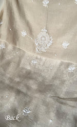 Load image into Gallery viewer, Women's Lakhnavi Handcrafted Unstitched Mul Chanderi Kurta And Dupatta Set - HONC0329035