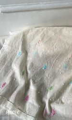 Load image into Gallery viewer, Chidiya Women's Lakhnavi Handcrafted Unstitched Mul Chanderi Kurta And Dupatta Set - HONC0323684