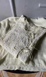 Load image into Gallery viewer, Sehmat Women's Lakhnavi Handcrafted Kota Cotton Semi - Stitched Angrakha And Dupatta Set- HONC0307361