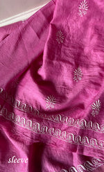 Load image into Gallery viewer, Women's Lakhnavi Handcrafted Maheshwari Mul Chanderi Kurta And Dupatta Set - HONC0275136