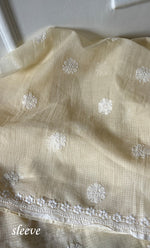 Load image into Gallery viewer, Women's Lakhnavi Handcrafted Kota Cotton Unstitched Kurta And Dupatta Set- HONC0318740