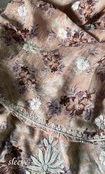 Load image into Gallery viewer, Women's Lakhnavi Handcrafted Cotton Chikankari Kurta And Kurta Dupatta Set - HONC0312683