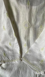 将图像加载到图库查看器中, Women's Lakhnavi Handcrafted Mul Chanderi Semi - Stitched Kurta And Dupatta Set - HONC0271139