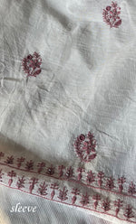 Load image into Gallery viewer, Women's Lakhnavi Handcrafted Maheshwari Mul Chanderi UnStitched Kurta And Dupatta Set - HONC0288346