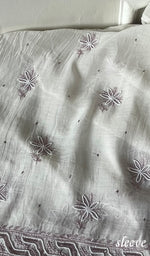 Load image into Gallery viewer, Women's Lakhnavi Handcrafted Mul Chanderi Unstitched Kurta And Dupatta Set - HONC0277053