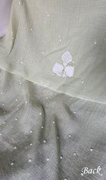 Load image into Gallery viewer, Jazba Women's Lakhnavi Handcrafted Mul Chanderi Unstitched Kurta And Dupatta Set - HONC0356291