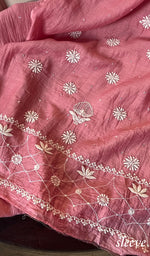 Load image into Gallery viewer, Women's Lakhnavi Handcrafted Mul Chanderi Kurta And Dupatta Set - HONC0288979