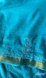 Load image into Gallery viewer, Women's Lakhnavi Handcrafted Mul Chanderi Unstitched Kurta And Dupatta Set - HONC0250077