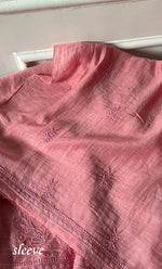 Load image into Gallery viewer, Women's Lakhnavi Handcrafted Unstitched Mul Chanderi Kurta And Dupatta Set - HONC0312996