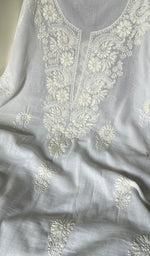 将图像加载到图库查看器中, Women's Lakhnavi Handcrafted Cotton Unstitched Kurta And Dupatta Set - HONC0242200