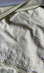 Load image into Gallery viewer, Women's Lakhnavi Handcrafted Maheshwari Mul Chanderi Unstitched Kurta And Dupatta Set - HONC0296171