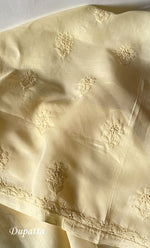 Load image into Gallery viewer, Women's Lakhnavi Handcrafted Unstitched Cotton Chikankari Suit Material - HONC0329389