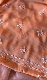 将图像加载到图库查看器中, Women's Lakhnavi Handcrafted Modal Cotton Chikankari Suit Material - HONC0275955