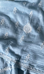 Load image into Gallery viewer, Women's Lakhnavi Handcrafted Unstitched Mul Chanderi Kurta And Dupatta Set - HONC0322456