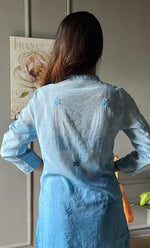 Load image into Gallery viewer, Rashida Women's Lakhnavi Handcrafted Muslin Chikankari Kurta And Pant Set - HONC0300558