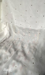 Load image into Gallery viewer, Women's Lucknowi Handcrafted Viscose Georgette Semi - Stitched Chikankari Kurta and Dupatta Set- HONC0328908