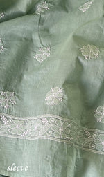 Load image into Gallery viewer, Alayna Women's Lakhnavi Handcrafted Unstitched Cotton Chikankari Suit Material - HONC0294569