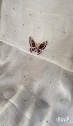 Load image into Gallery viewer, Women's Lakhnavi Handcrafted Mul Chanderi Unstitched Kurta And Dupatta Set - HONC02798120