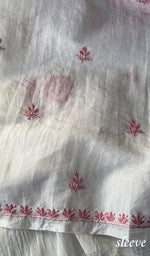 Load image into Gallery viewer, Women's Lakhnavi Handcrafted Mul Chanderi Unstitched Kurta And Dupatta Set - HONC0273064