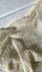 Load image into Gallery viewer, Women's Lakhnavi Handcrafted Pure Organza Chikankari Unstitched Kurta And Dupatta Set- HONC0316459