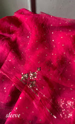 将图像加载到图库查看器中, Marifa Women's Lakhnavi Handcrafted Pure Organza Chikankari Unstitched Kurta And Dupatta Set- HONC0290692