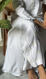 Load image into Gallery viewer, Women's Lucknowi Handcrafted Modal Cotton Chikankari Kurti - HONC0272662