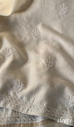 将图像加载到图库查看器中, Women's Lakhnavi Handcrafted Mul Chanderi Unstitched Kurta And Dupatta Set - HONC0270482