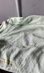 Load image into Gallery viewer, Women's Lakhnavi Handcrafted Mul Chanderi Unstitched Kurta And Dupatta Set- HONC0288994