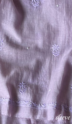 Load image into Gallery viewer, Women's Lakhnavi Handcrafted Mul Chanderi Chikankari Full Suit Material - HONC0279288
