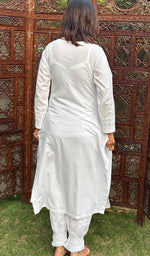 Load image into Gallery viewer, Falak Women's Lucknowi Handcrafted Cotton Chikankari Kurti - HONC0220783