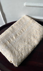 Load image into Gallery viewer, Lucknowi Handcrafted Munga Silk Chikankari Unstitched Men's Kurta Fabric - HONC0337756