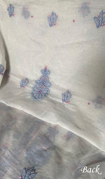 将图像加载到图库查看器中, Women's Lakhnavi Handcrafted Mul Chanderi Unstitched Kurta And Dupatta Set - HONC0365506