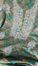 Load image into Gallery viewer, Alveena Women's Lakhnavi Handcrafted Cotton Kurta Dupatta set - HONC0251562