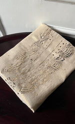 将图像加载到图库查看器中, Lucknowi Handcrafted Tissue Chanderi Chikankari Unstitched Unisex Kurta Fabric - HONC0304295