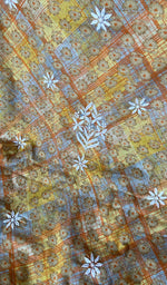 Load image into Gallery viewer, Alveena Women's Lakhnavi Handcrafted Cotton Chikankari Kurta And Kurta Dupatta Set - HONC0264807