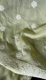 Load image into Gallery viewer, Women's Lakhnavi Handcrafted Unstitched Cotton Chikankari Suit Material - HONC0294563