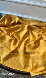 Load image into Gallery viewer, Anabia Women's Lucknowi Handcrafted Muslin Chikankari Suit Material - HONC0225493